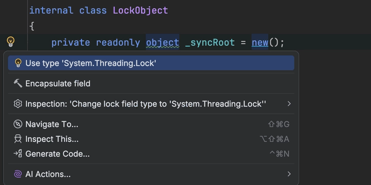 Converting to System.Threading.Lock in synchronization patterns