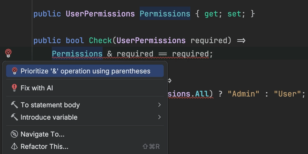 Prioritizing operations using parentheses