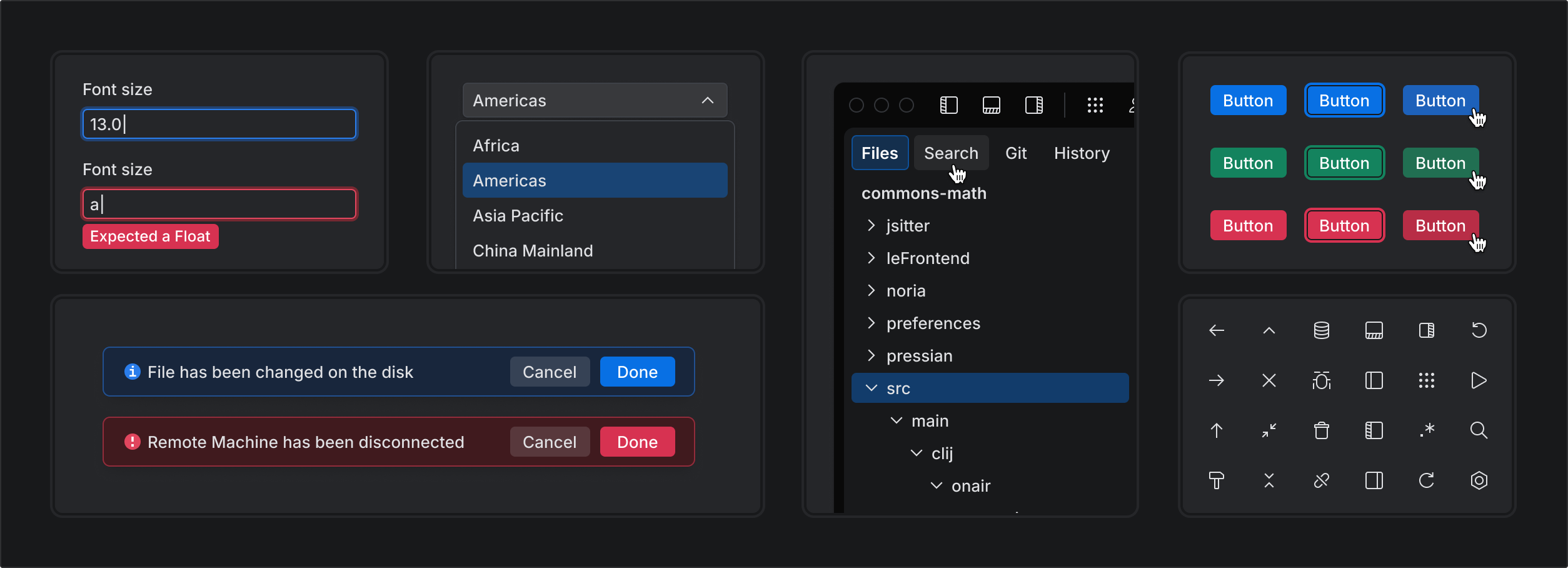 Fleet islands UI: updated UI kit