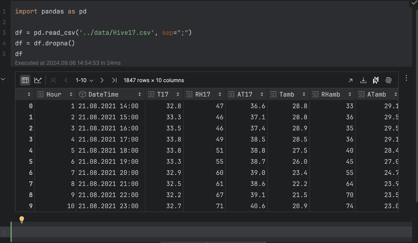 Import pandas in PyCharm