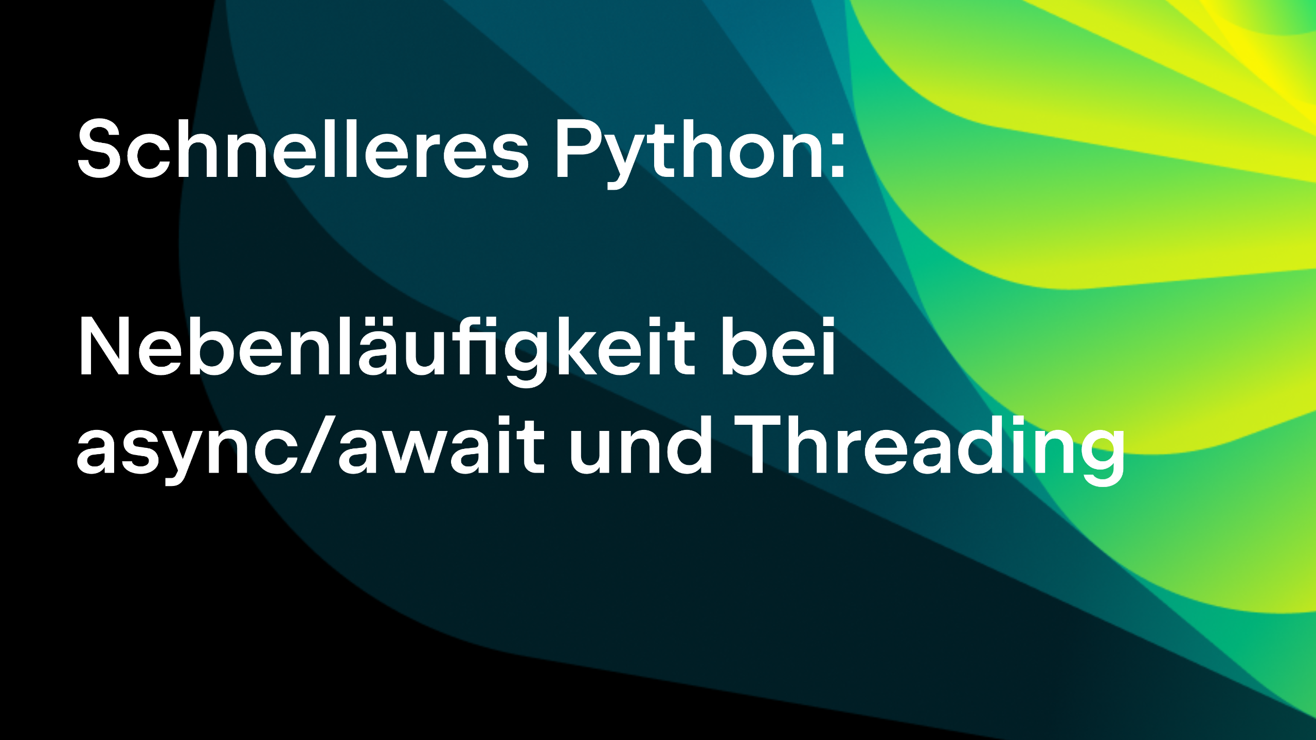 Faster Python Concurrency in async/await and threading