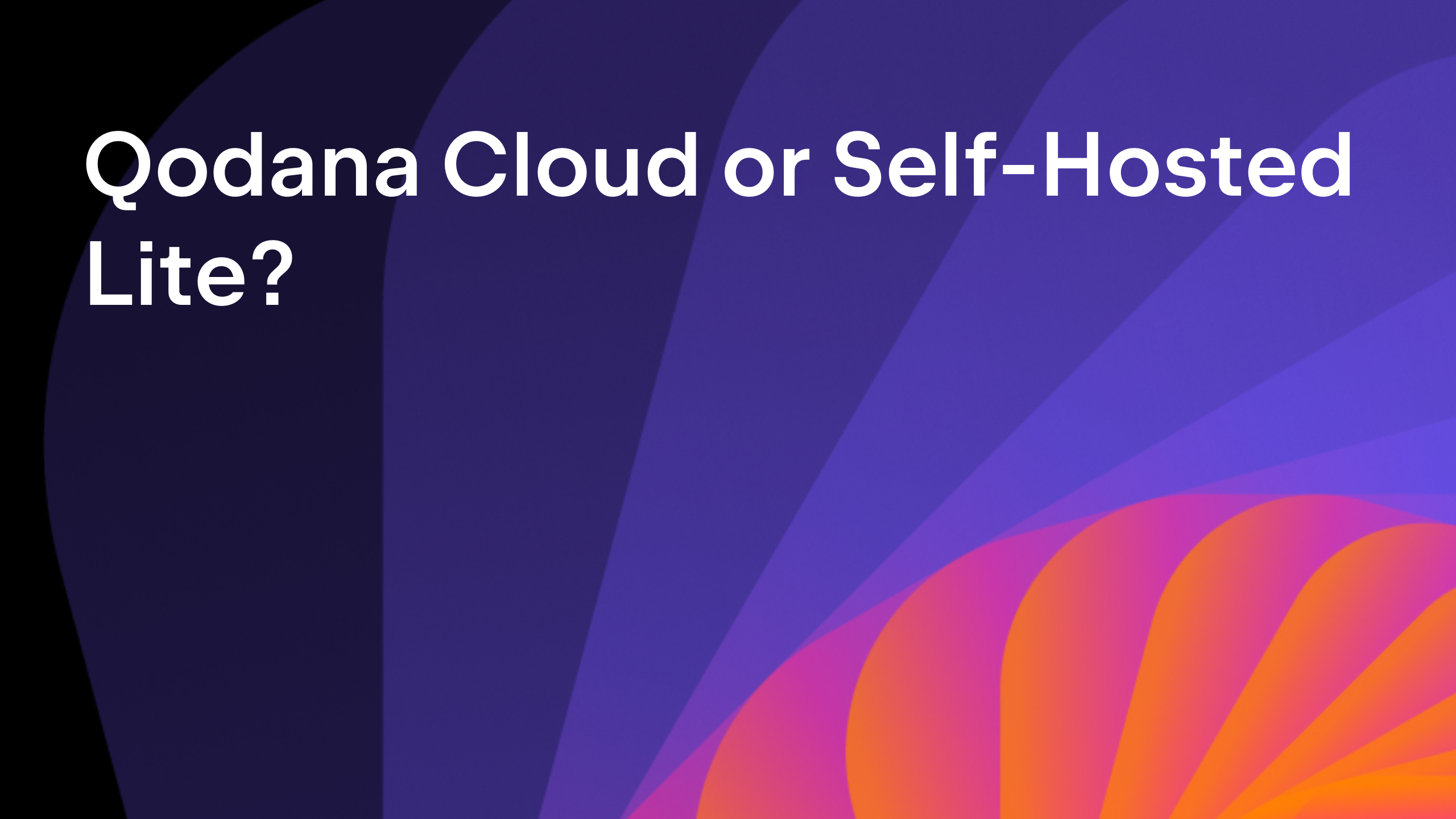 Qodana Cloud versus Self-Hosted Lite