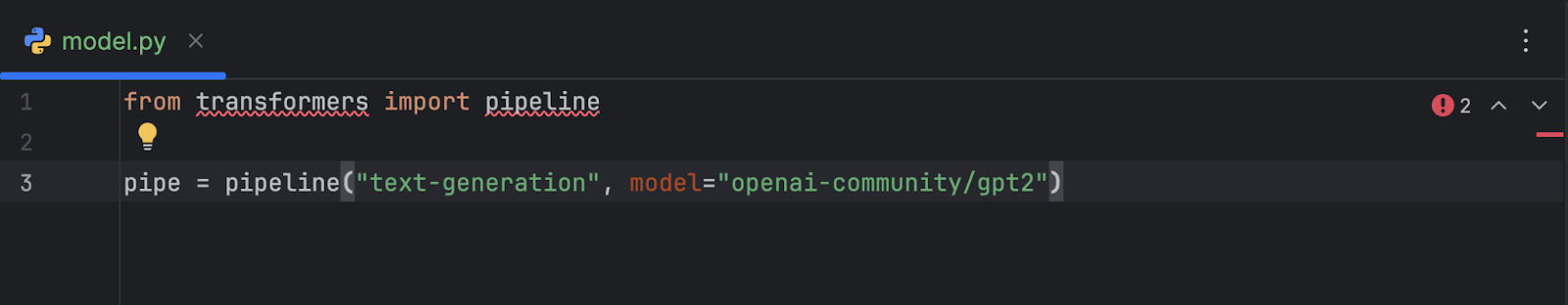 Use Hugging Face models in PyCharm