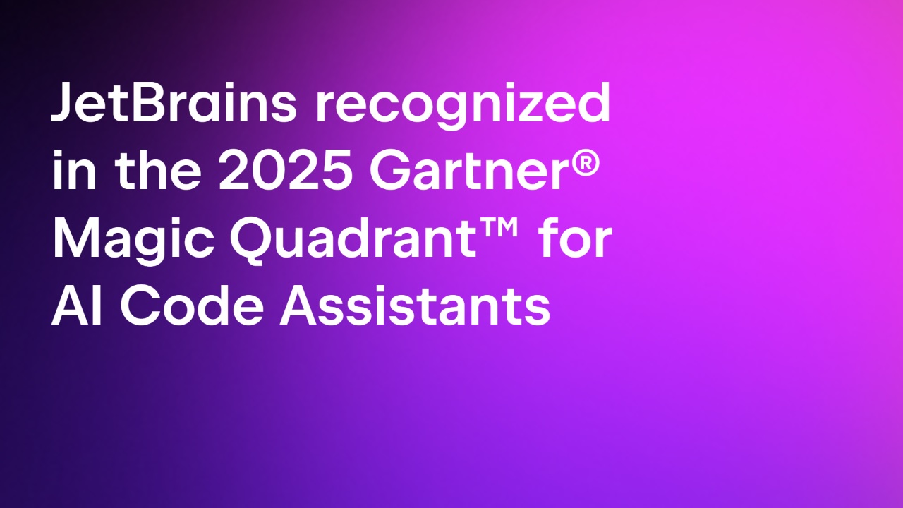 JetBrains Recognized in the 2025 Magic Quadrant™ for AI Code Assistants