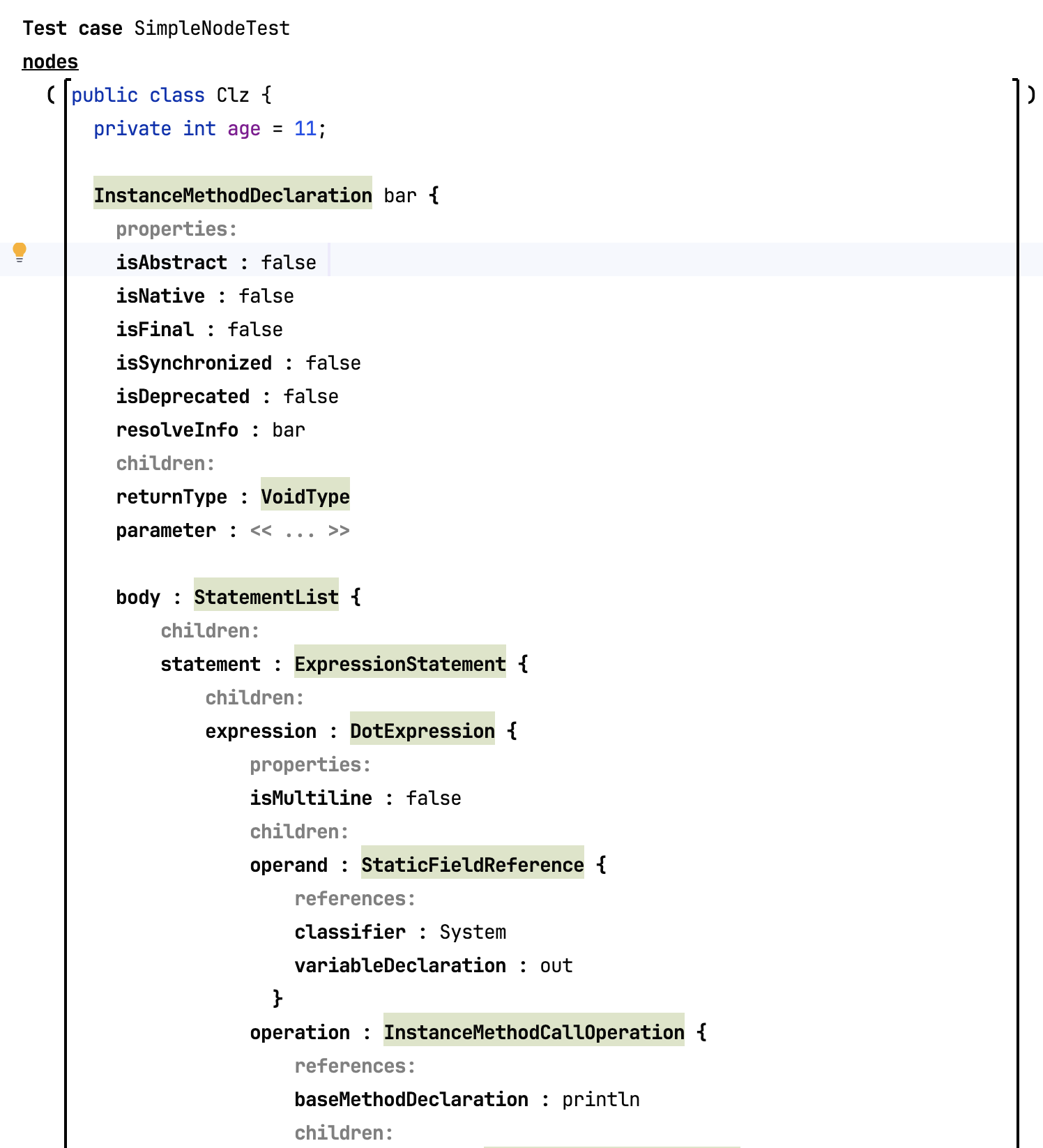 The updated reflective editor