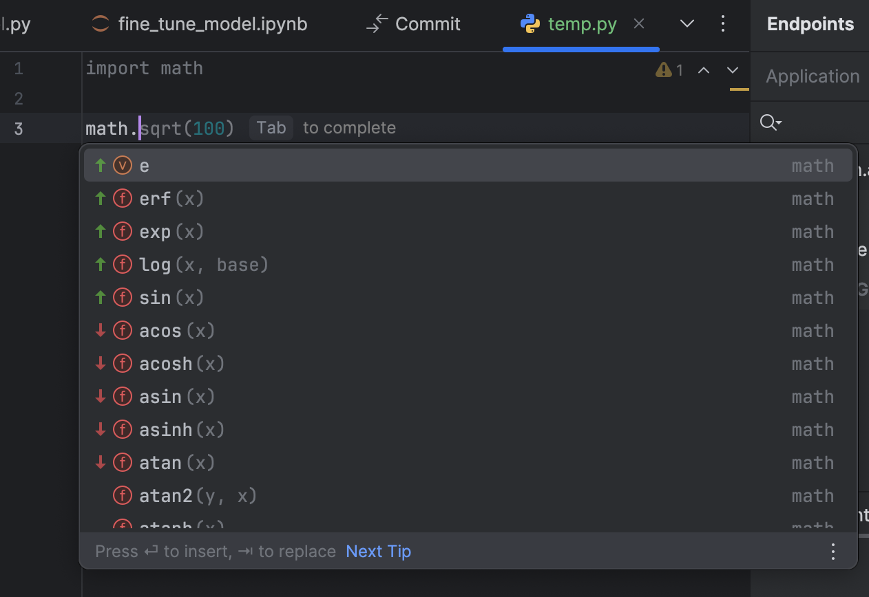 Use math functions instead of operators