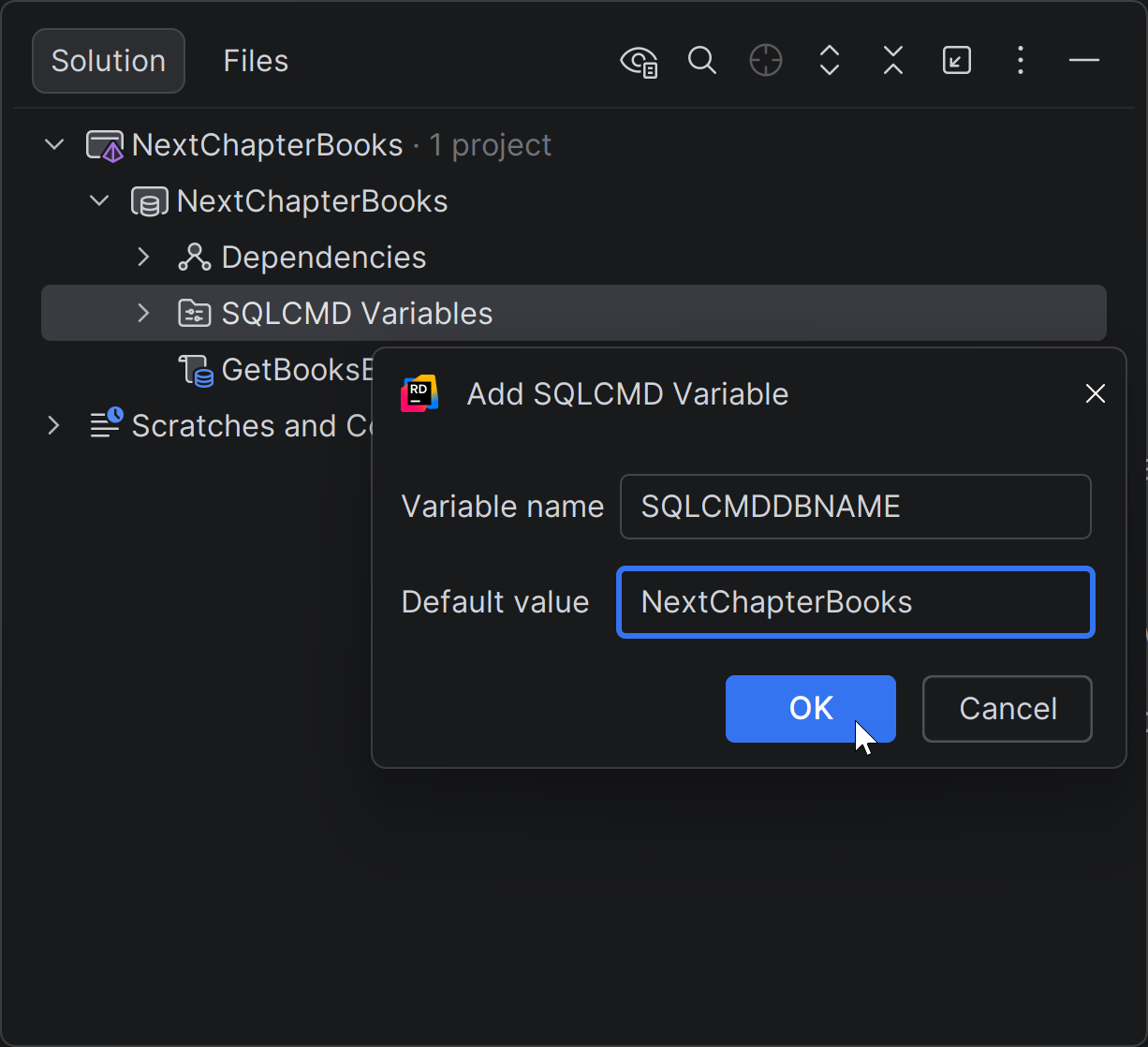 Add a SQLCMD variable