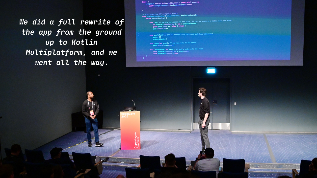 KotlinConf'25 talk: Leveraging KMP for navigation in the McDonald's app