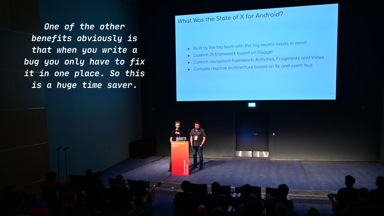 KotlinConf'25 talk: One Codebase, Three Platforms: X's Experience with Kotlin Multiplatform