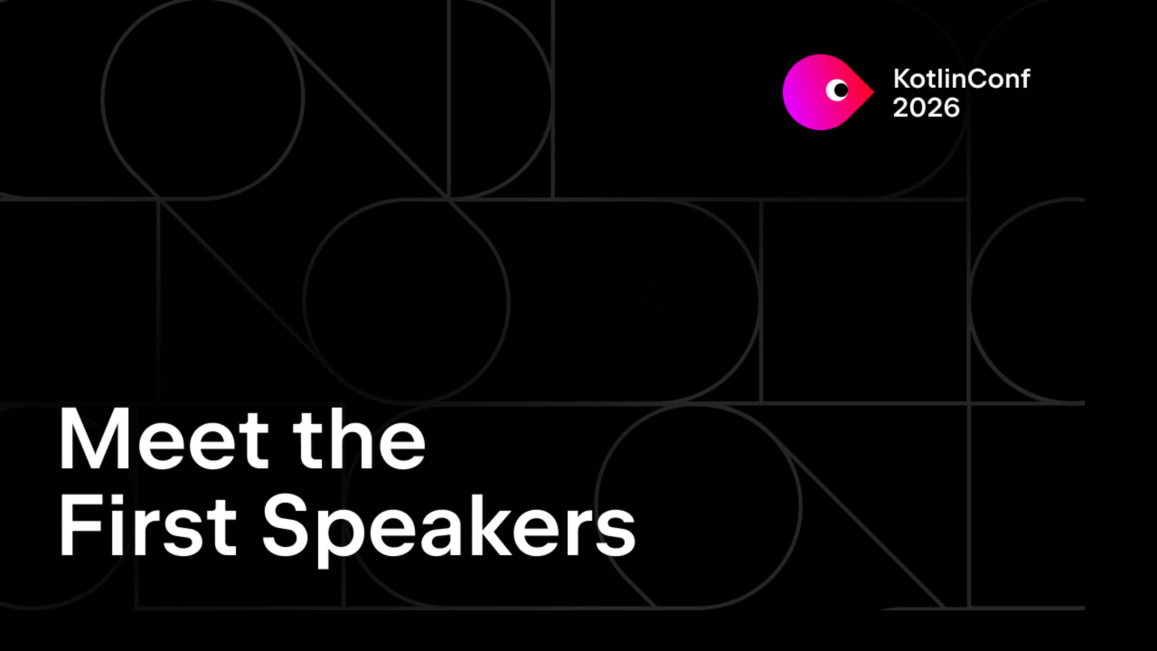 The first round of speakers at KotlinConf'26