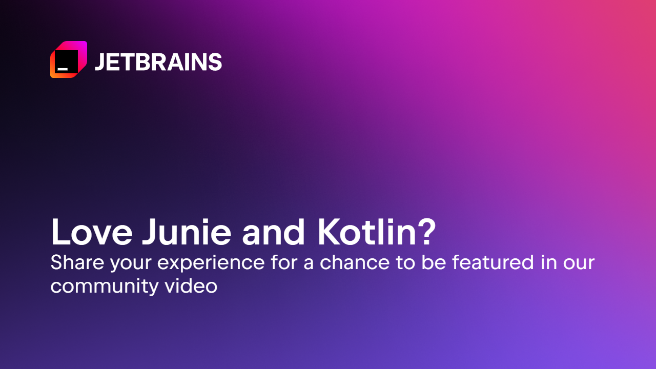 KotlinConf is just around the corner, and we’re recording short interviews with Kotlin developers who use Junie regularly.