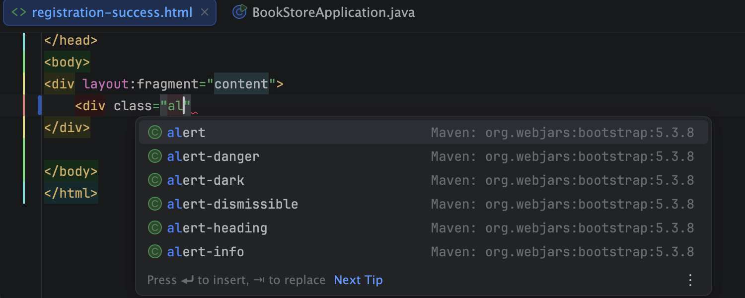 code completion for JS and TS