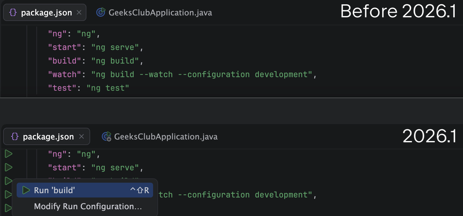 Execute NPM scripts directly from package.json