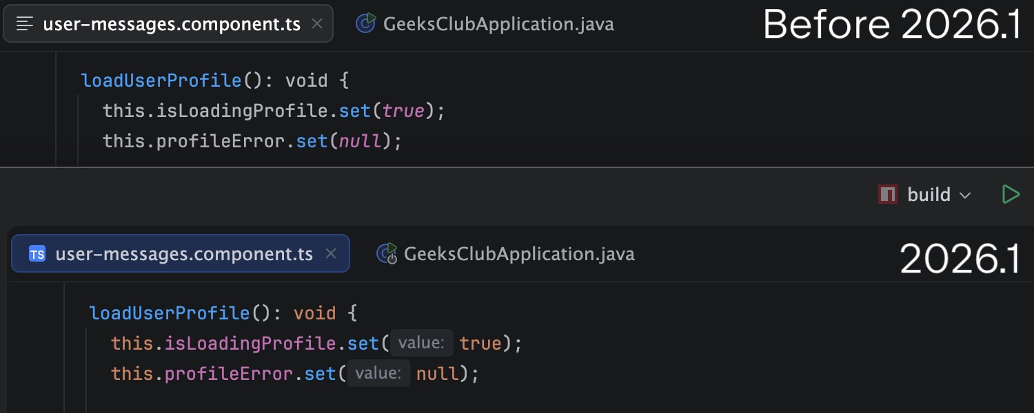 Full syntax highlighting for JavaScript, TypeScript, HTML, and CSS