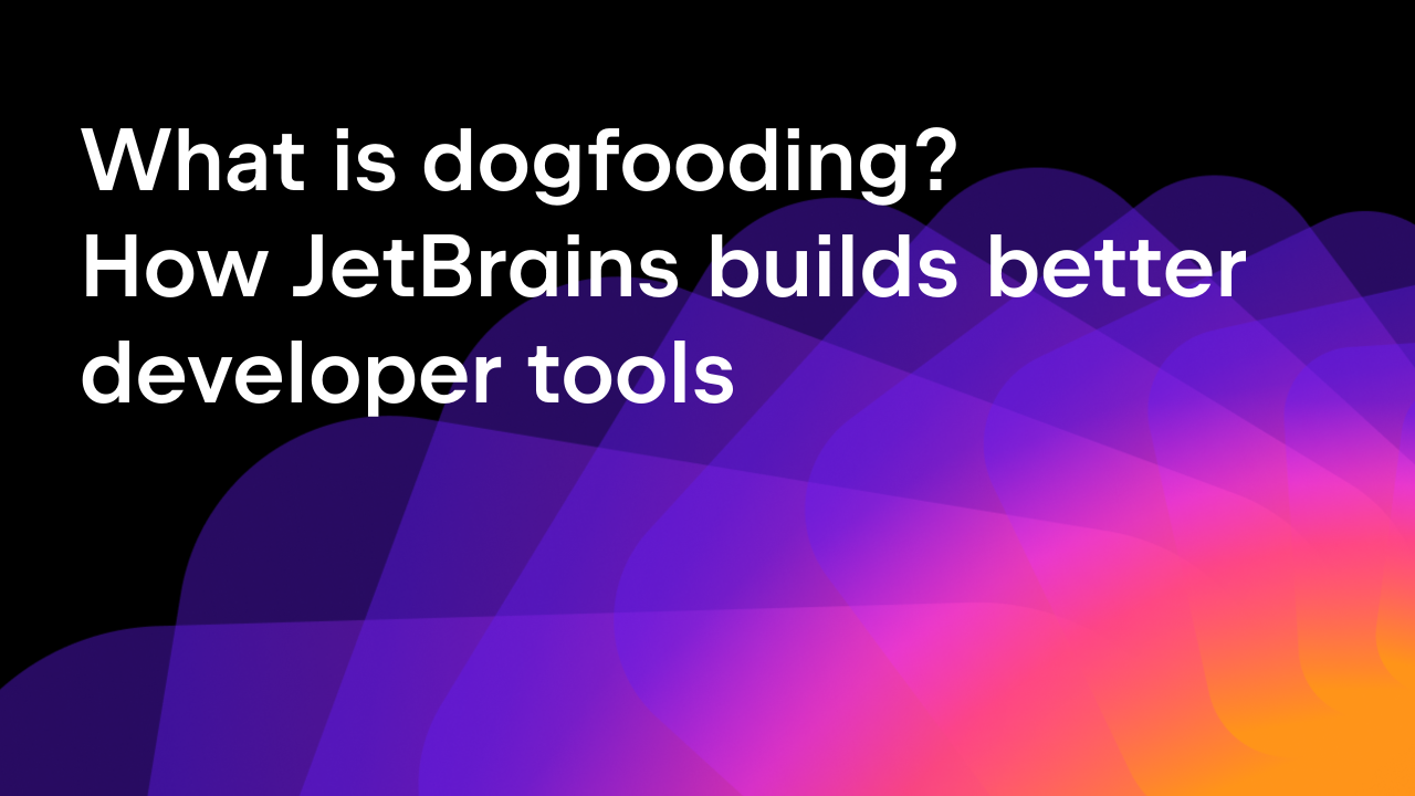 blog cover illustration for dogfooding in software development at JetBrains