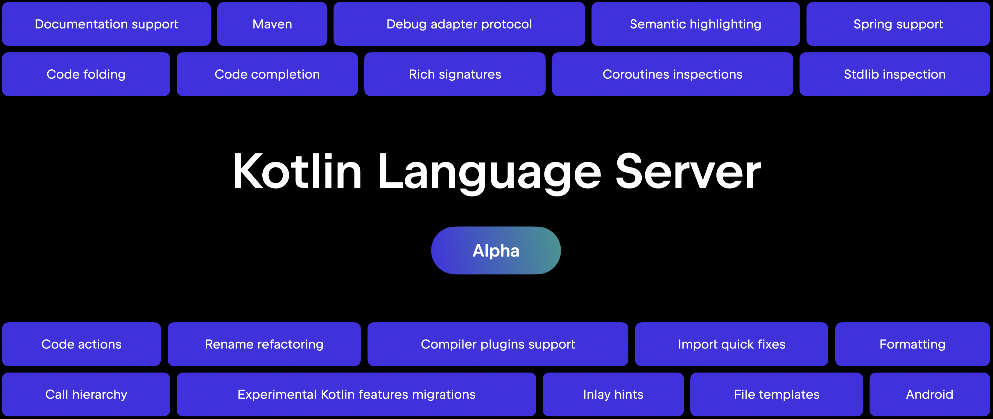 Kotlin Language Server (Alpha)