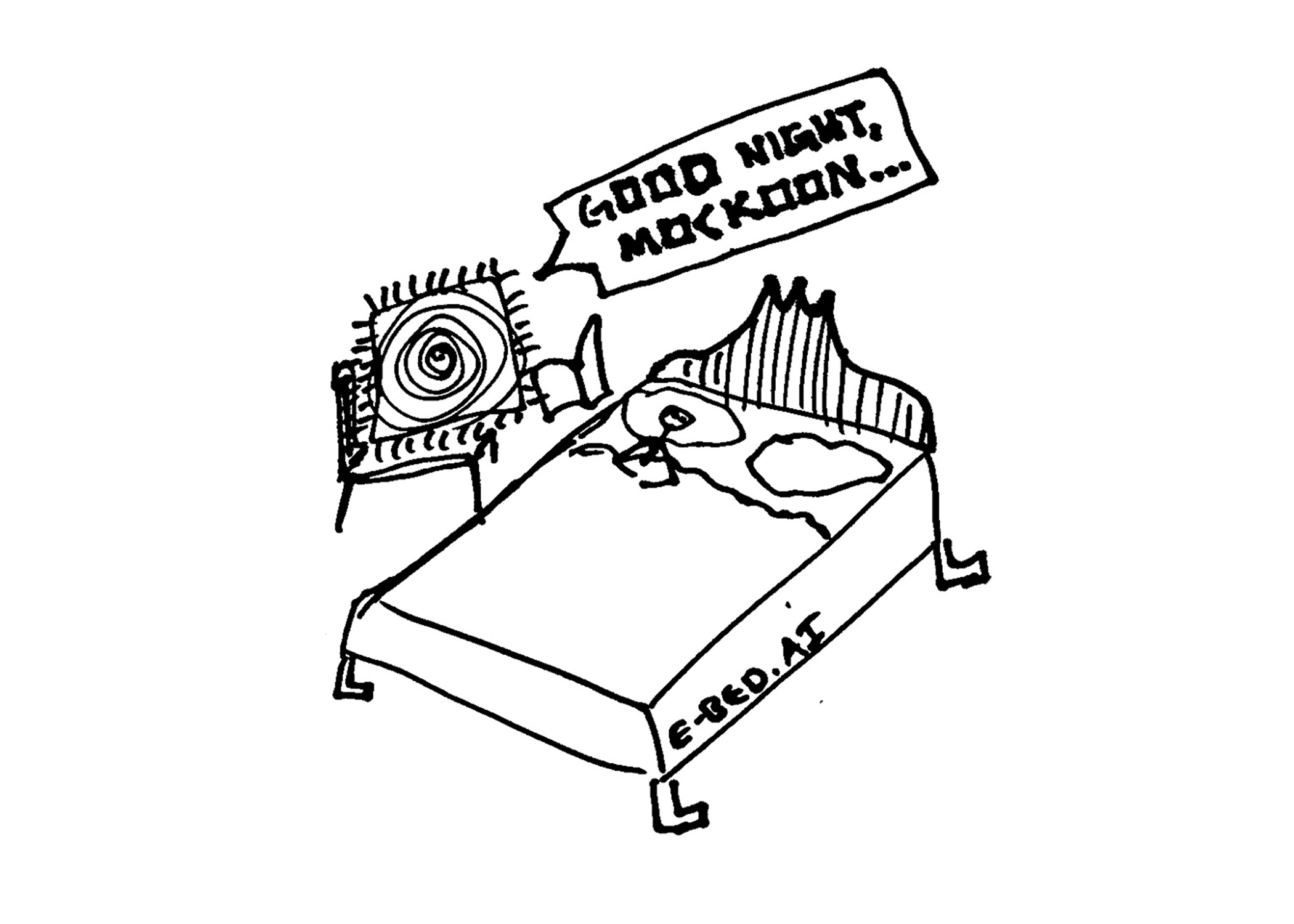 ai chip reading us to sleep - book: Goodnight Mockoon