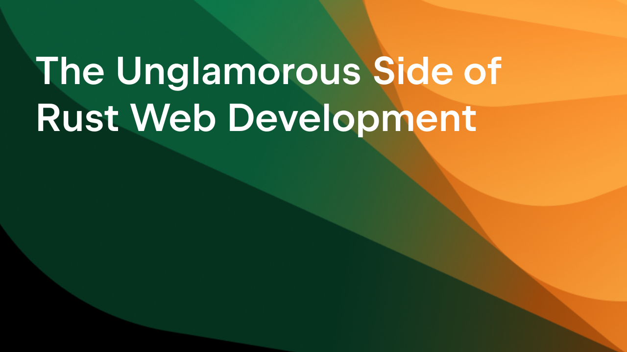 Rust Web development featured image